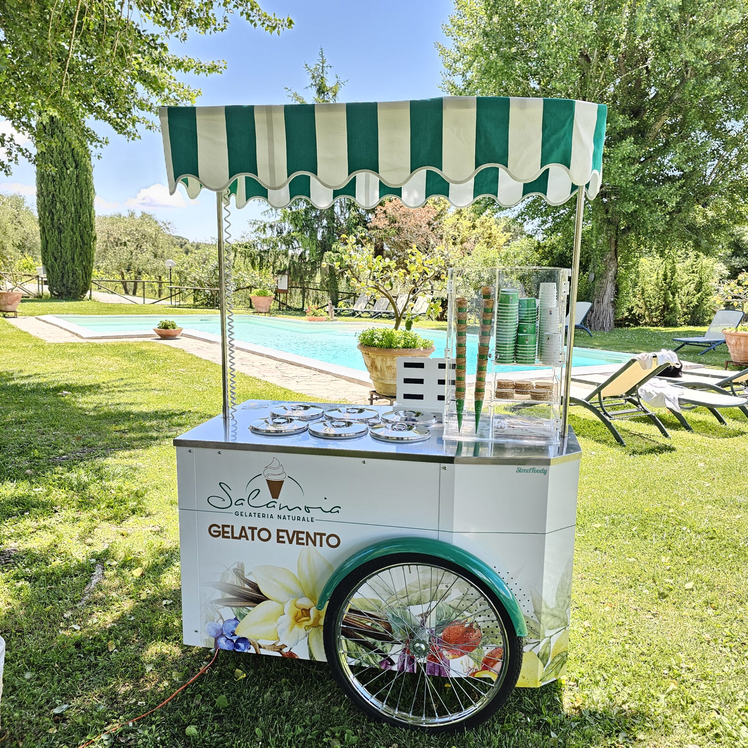Salamoia Gelateria Naturale Italian Gelato Cart Catering