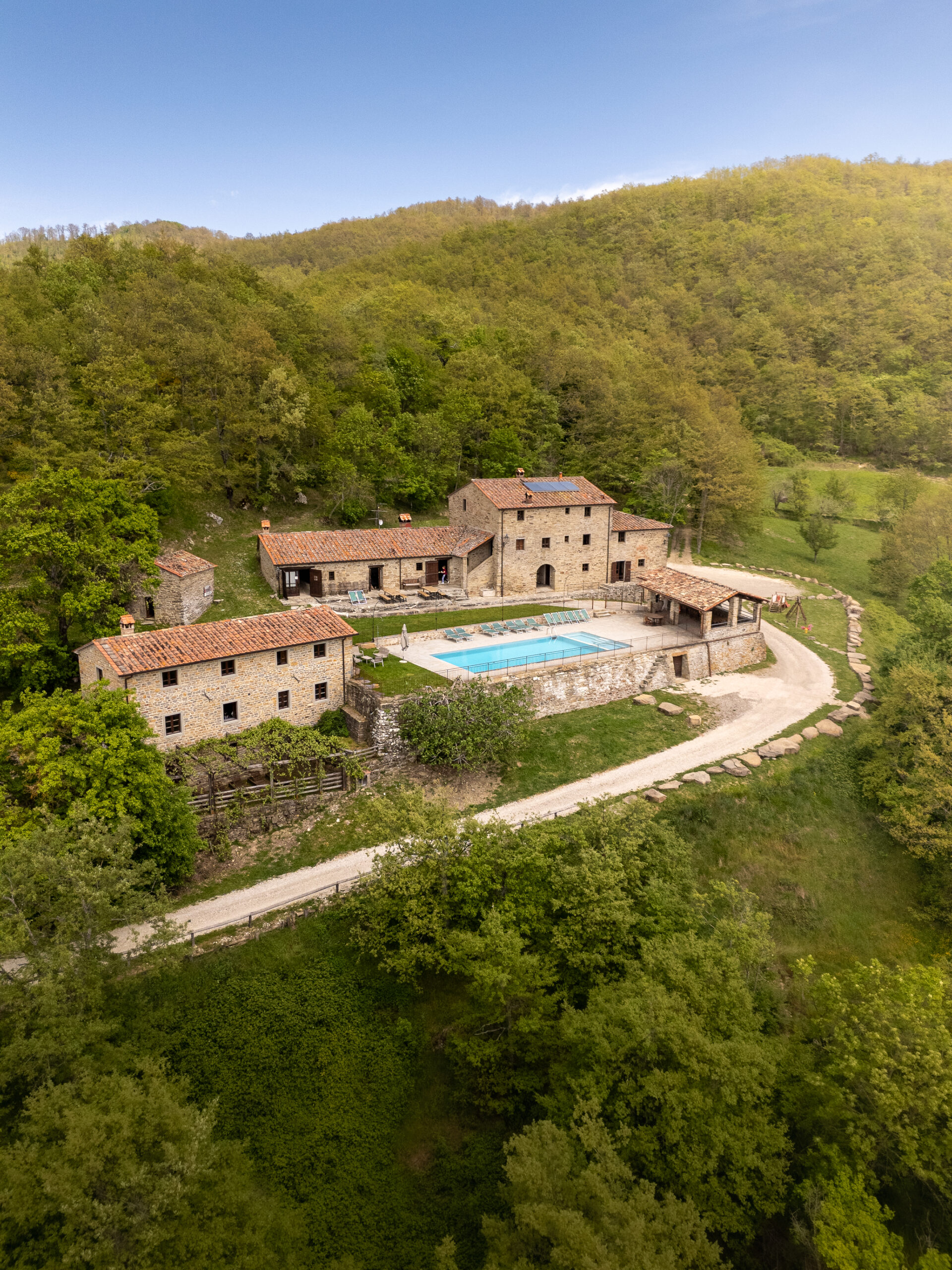 Agriturismo La Conca, Aerial view, Italy Tuscany wedding