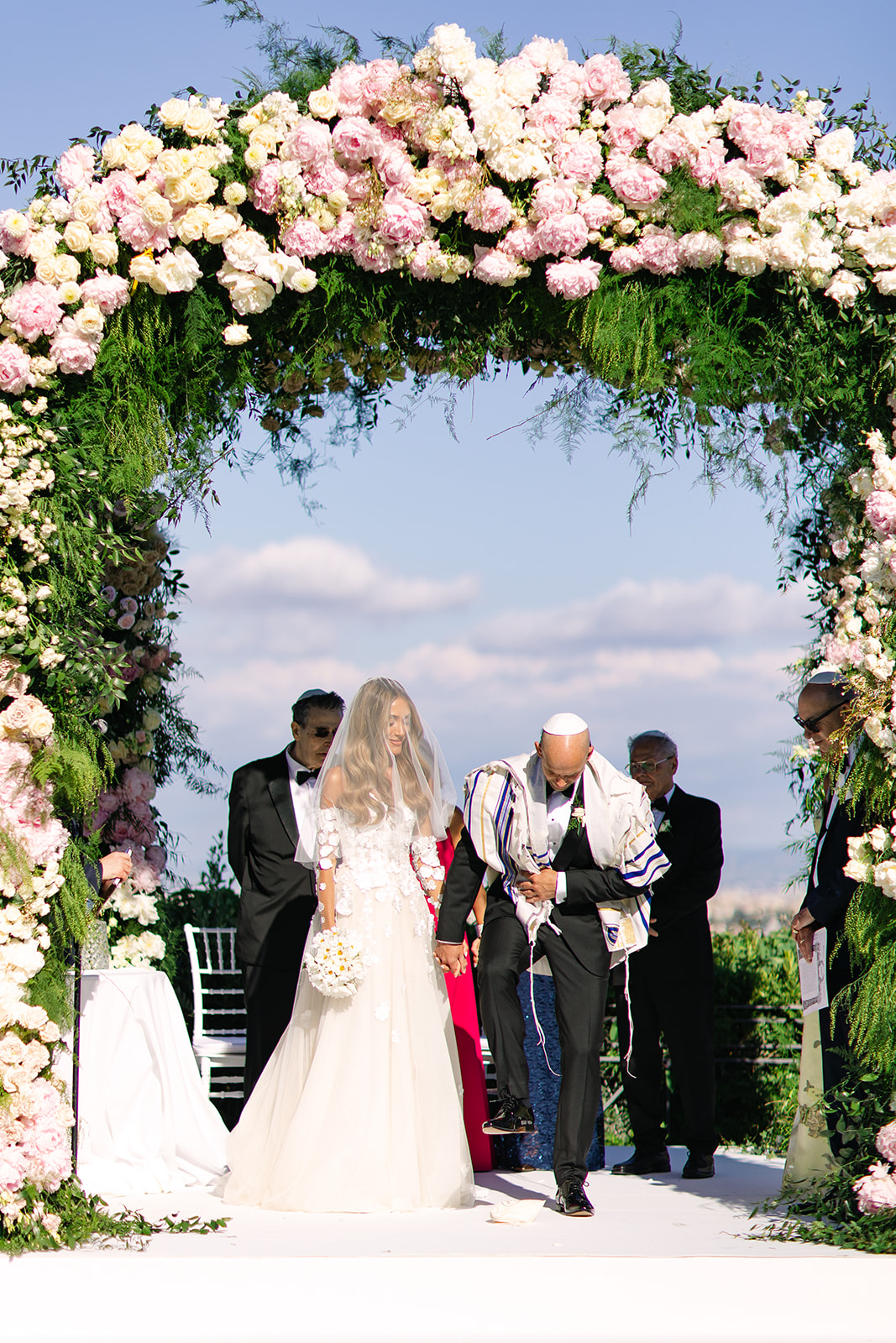 Elegante by Michelle J, Italian wedding planner Jewish wedding ceremony at Villa Miani in Rome