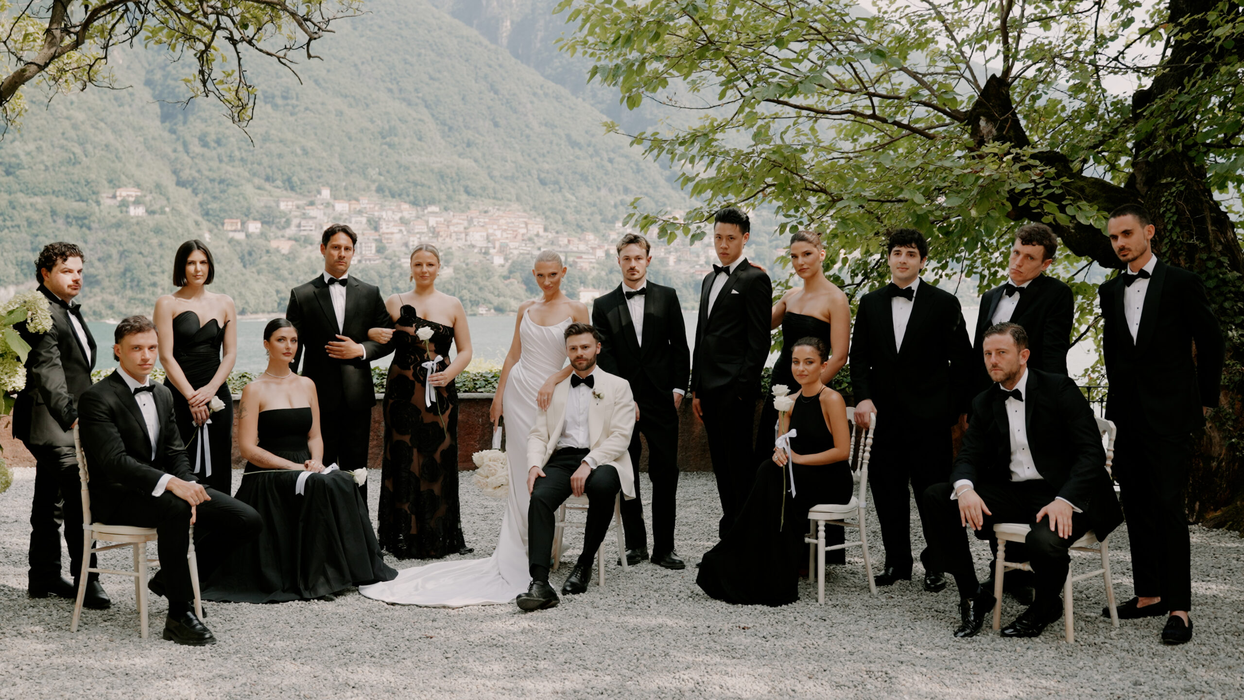 High Up Films is a trusted Italy wedding videographer drone footage of destination wedding in Lake Como Italy
