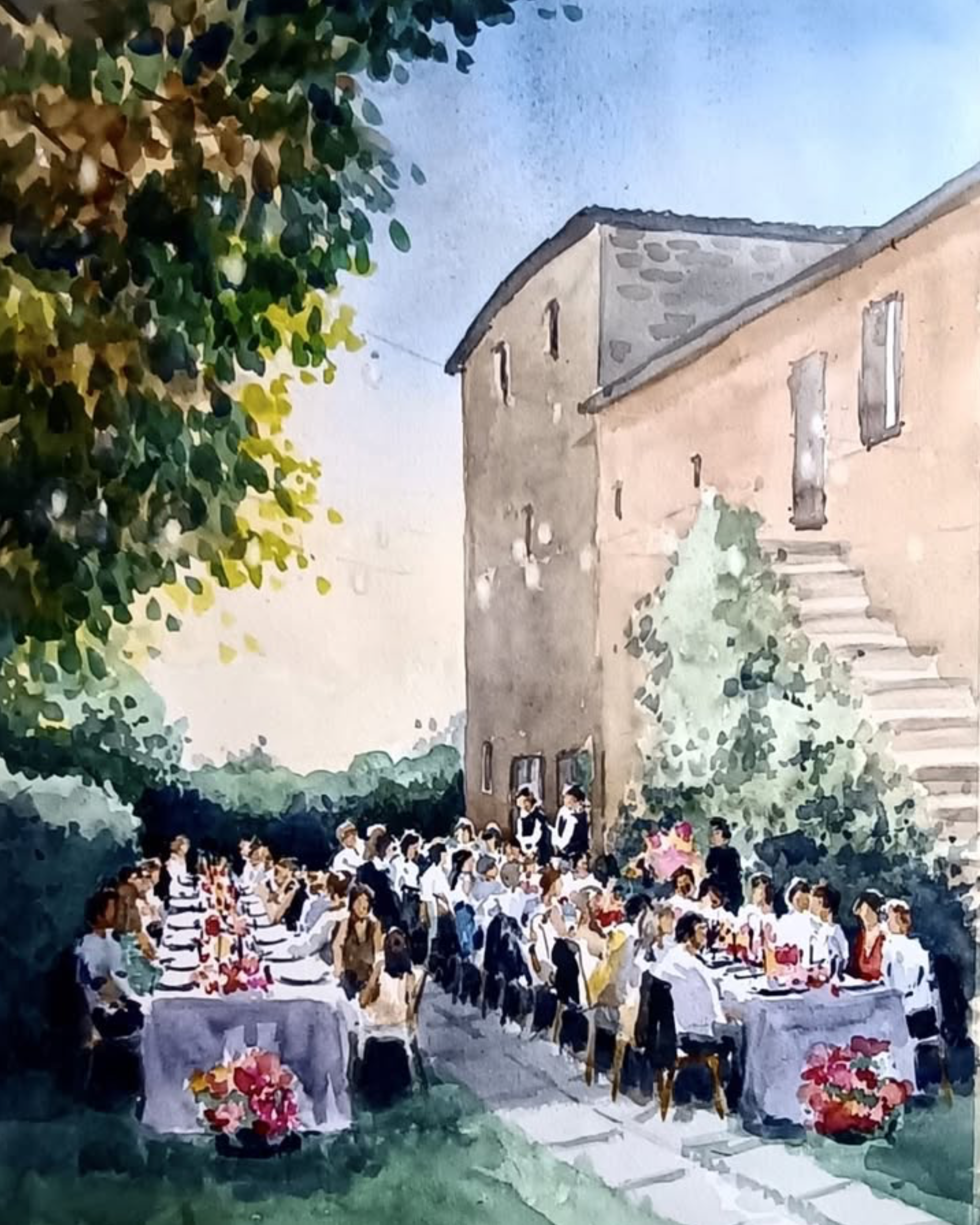 Elizabeth Cochrane Italy Wedding Live Artist