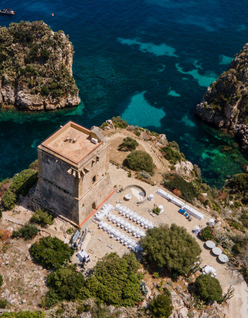 Torre di scopello Sicily wedding venue Marco Torcivia