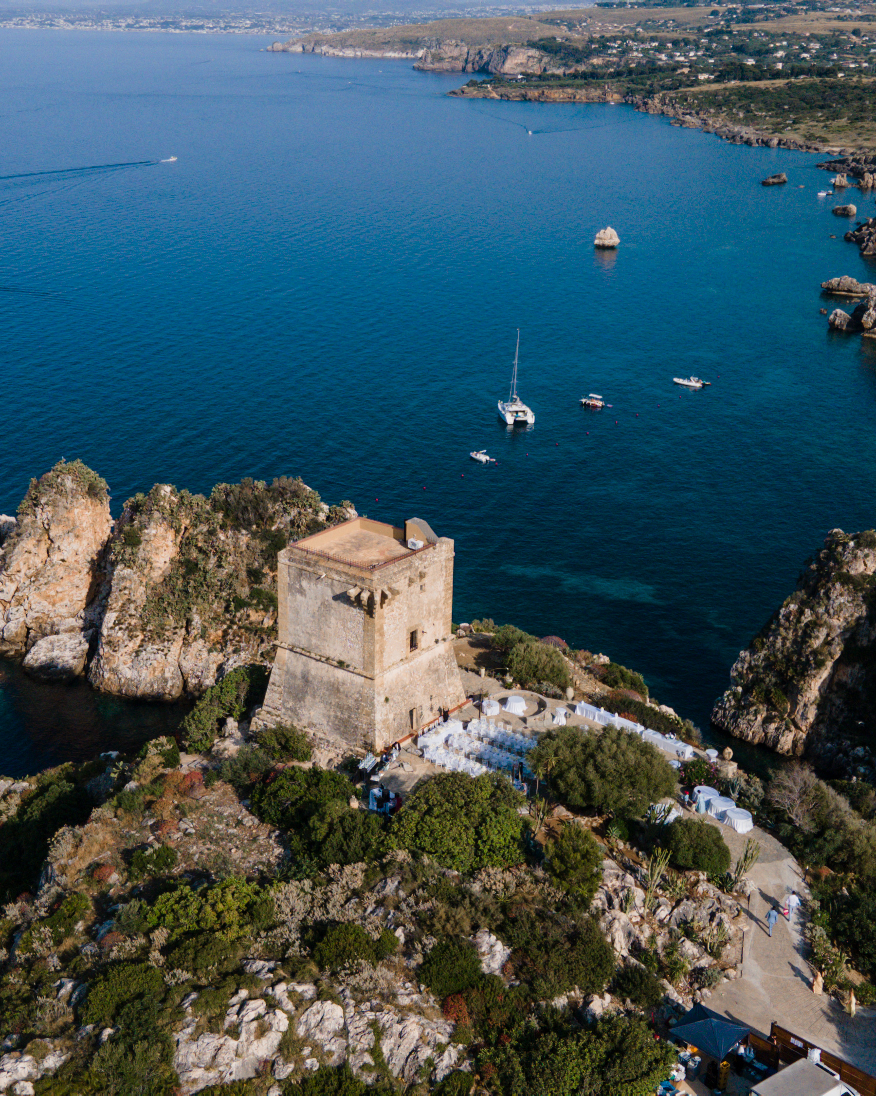 Torre di scopello Sicily wedding venue Marco Torcivia