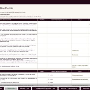 The Wedding Tracker