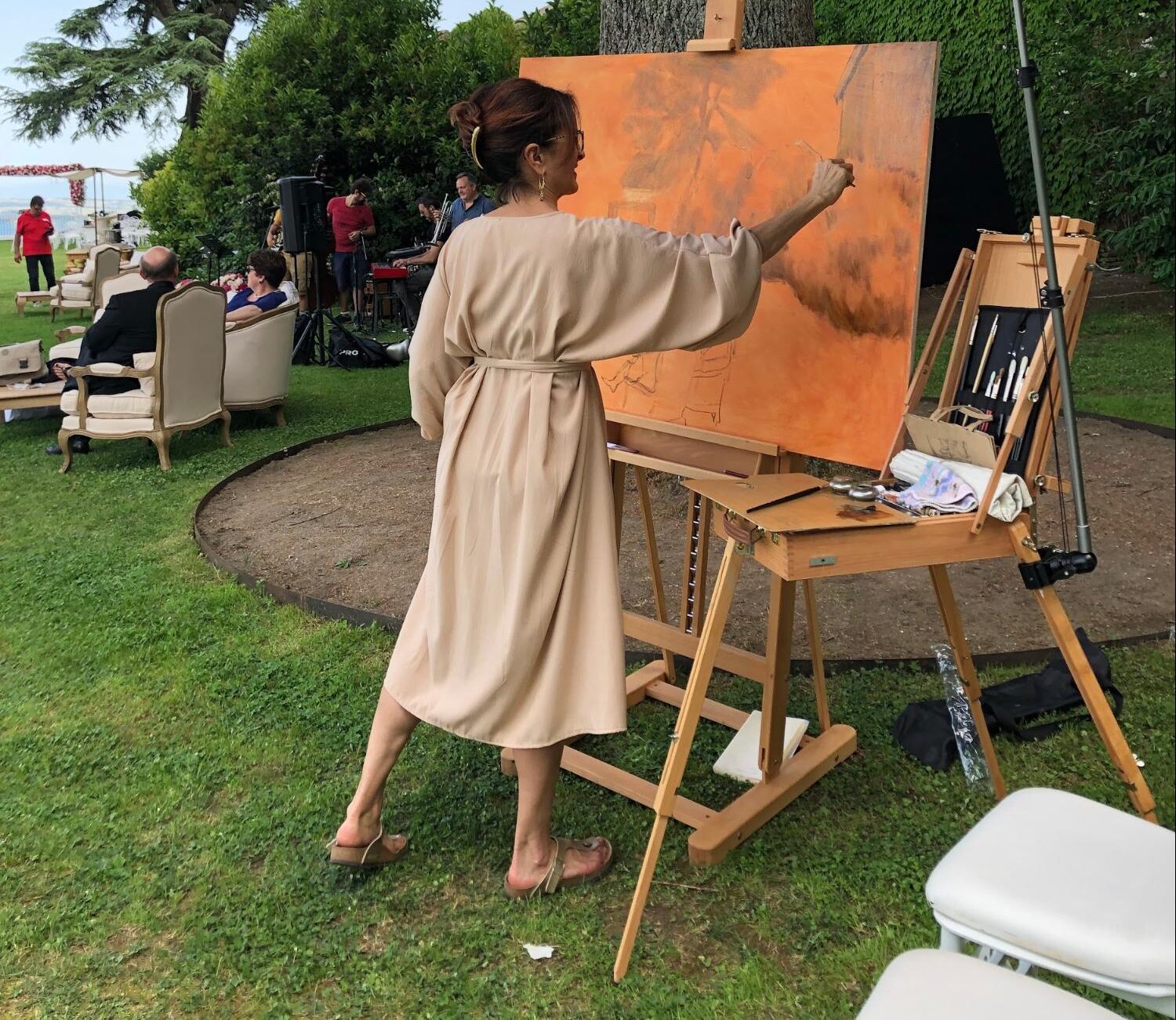 Caridad – The Art of Luxury Event Painting Italian Wedding Artist
