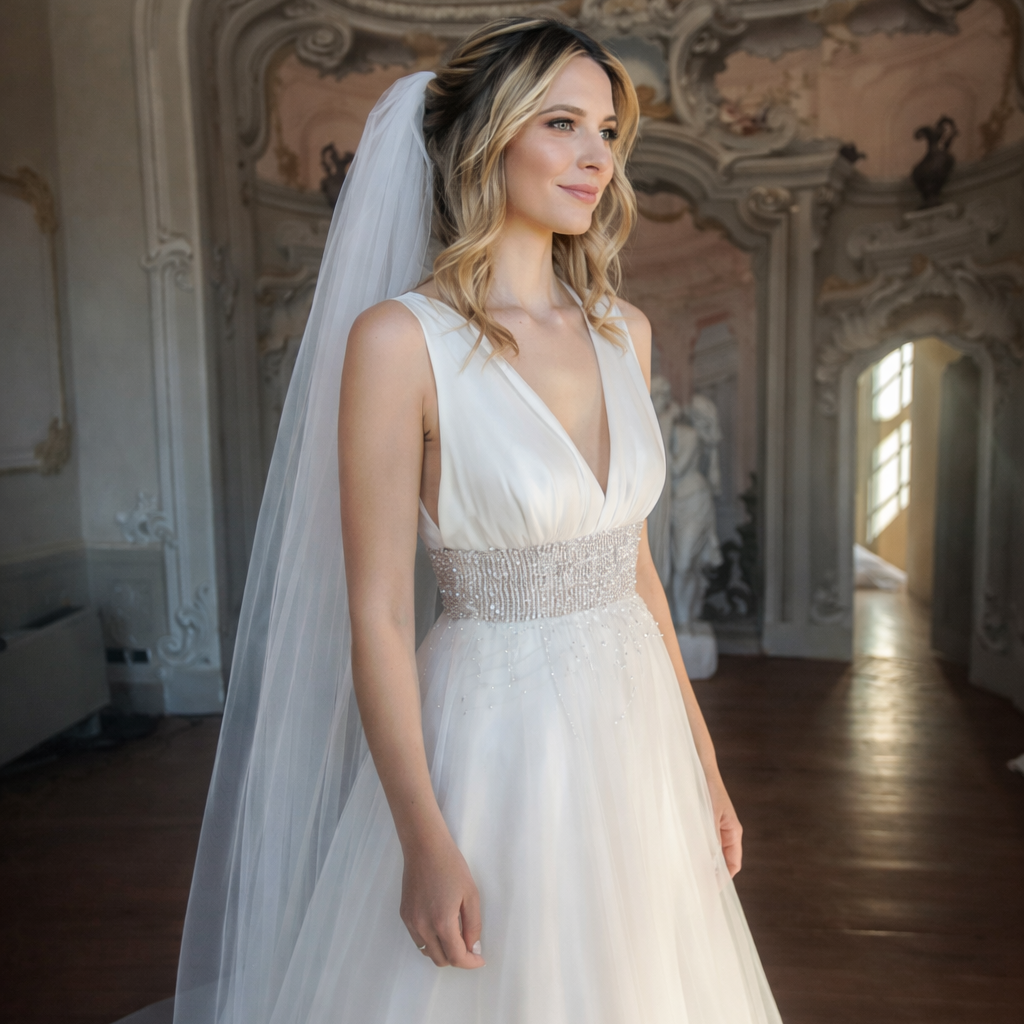 Christin Makeup Artist Bridal hair makeup Lombardy Lake Como Italy01_Bridal_Portrait_Interior Bride_LakeComo_PhotoBy_ChristinVolpini