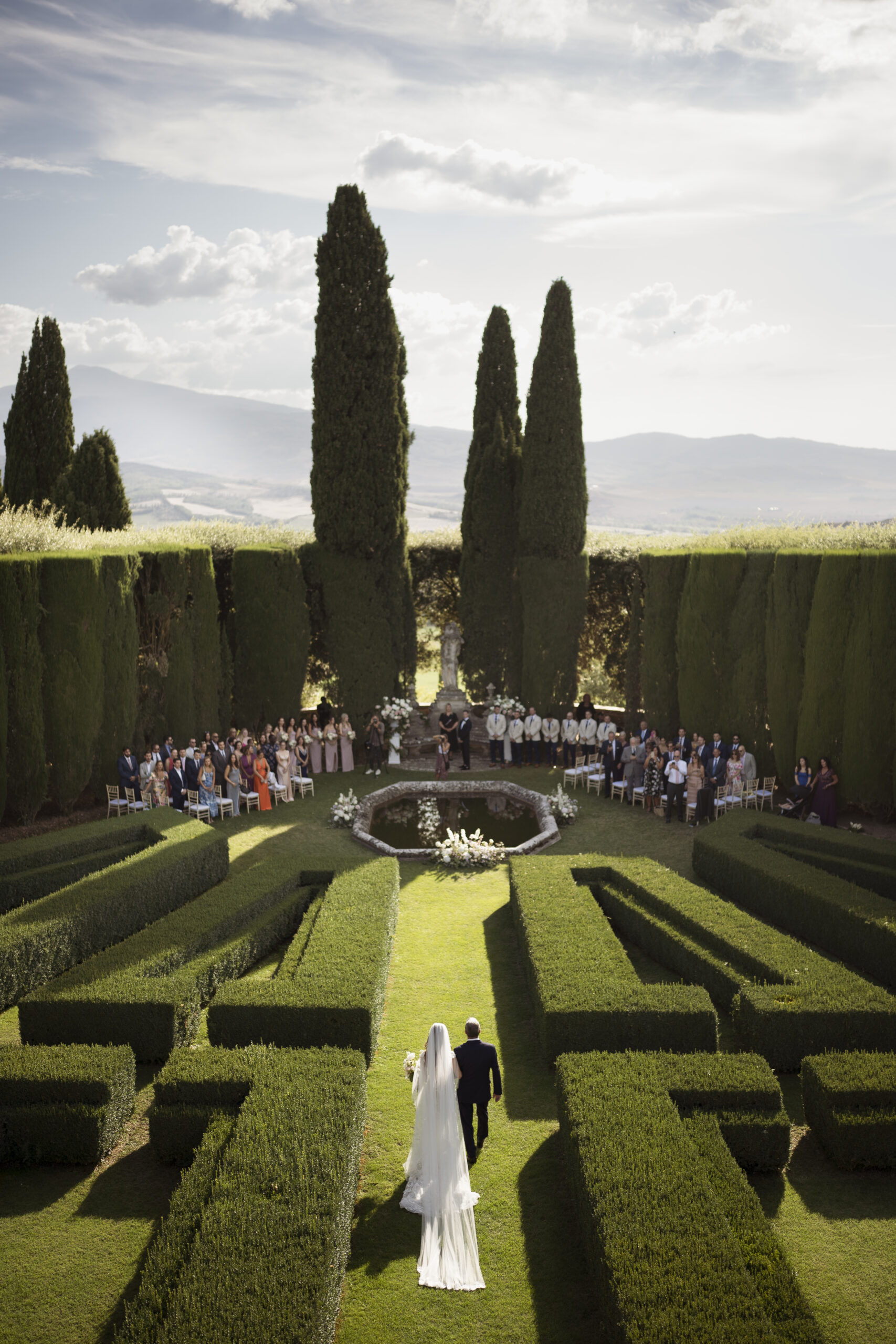 D-Video Production, Italian wedding videographer classic italian gardens