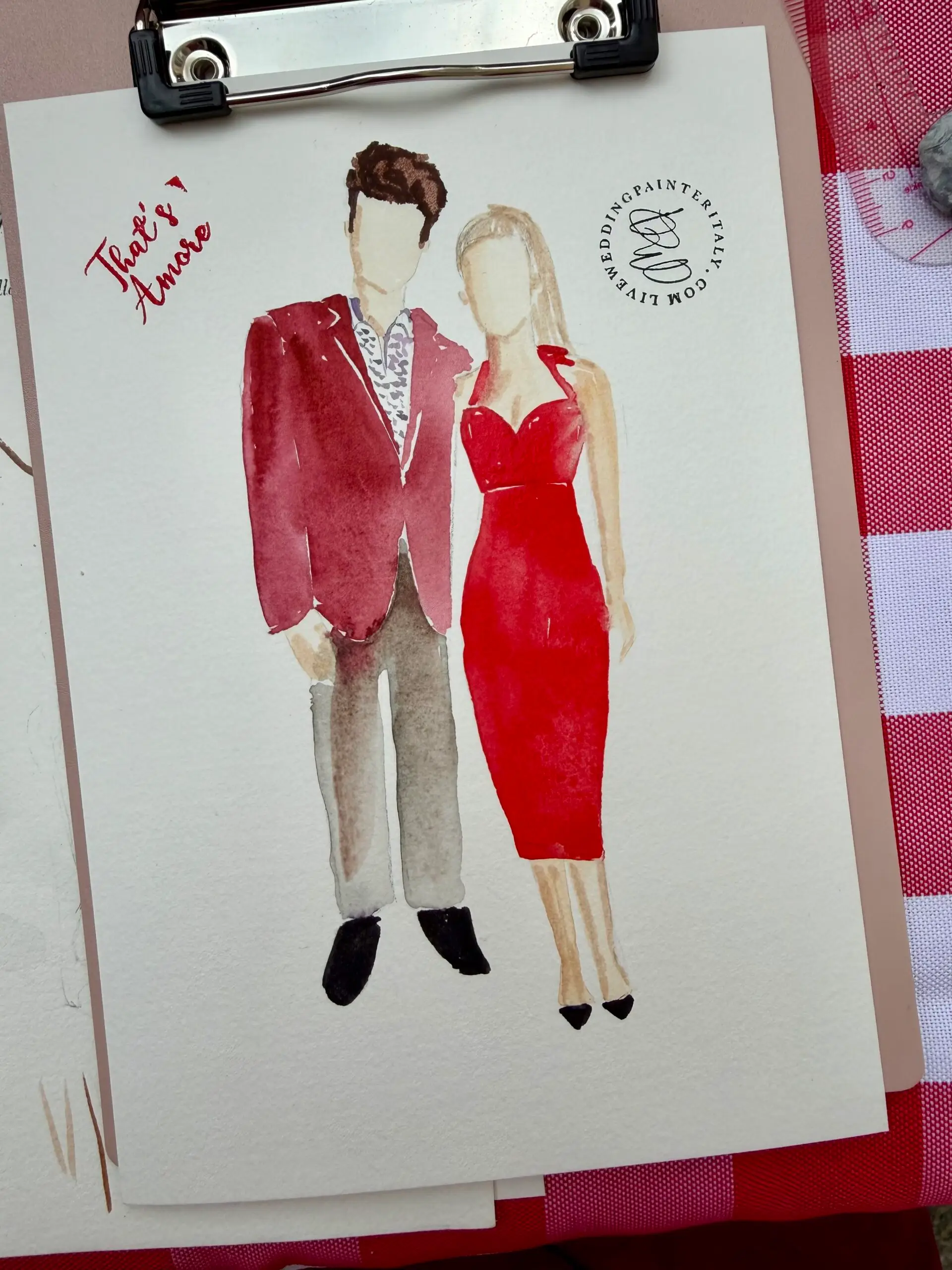 Maria Paola Tintis Live Illustrator Italy Wedding