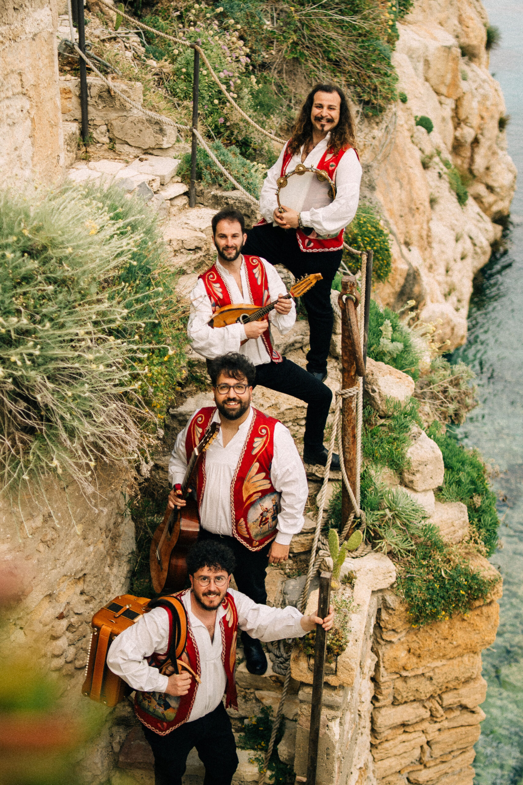 Quartet Folk roaming sicilian folk music wedding sicilyIMG_2758