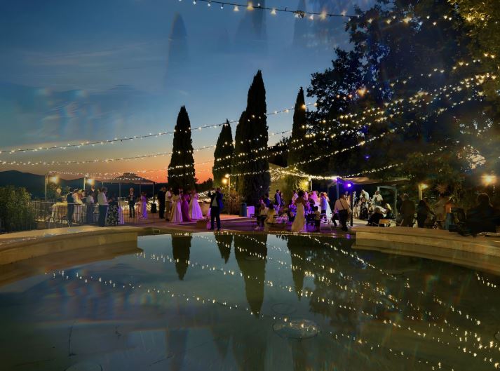 RF Light Glow Wedding Lighting Audio Tuscany Italy
